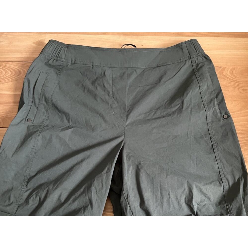 Foil Barrel Ankle Pants Viridian Olive Green Technical Cotton NWT US 10 AU NZ - Picture 15 of 16